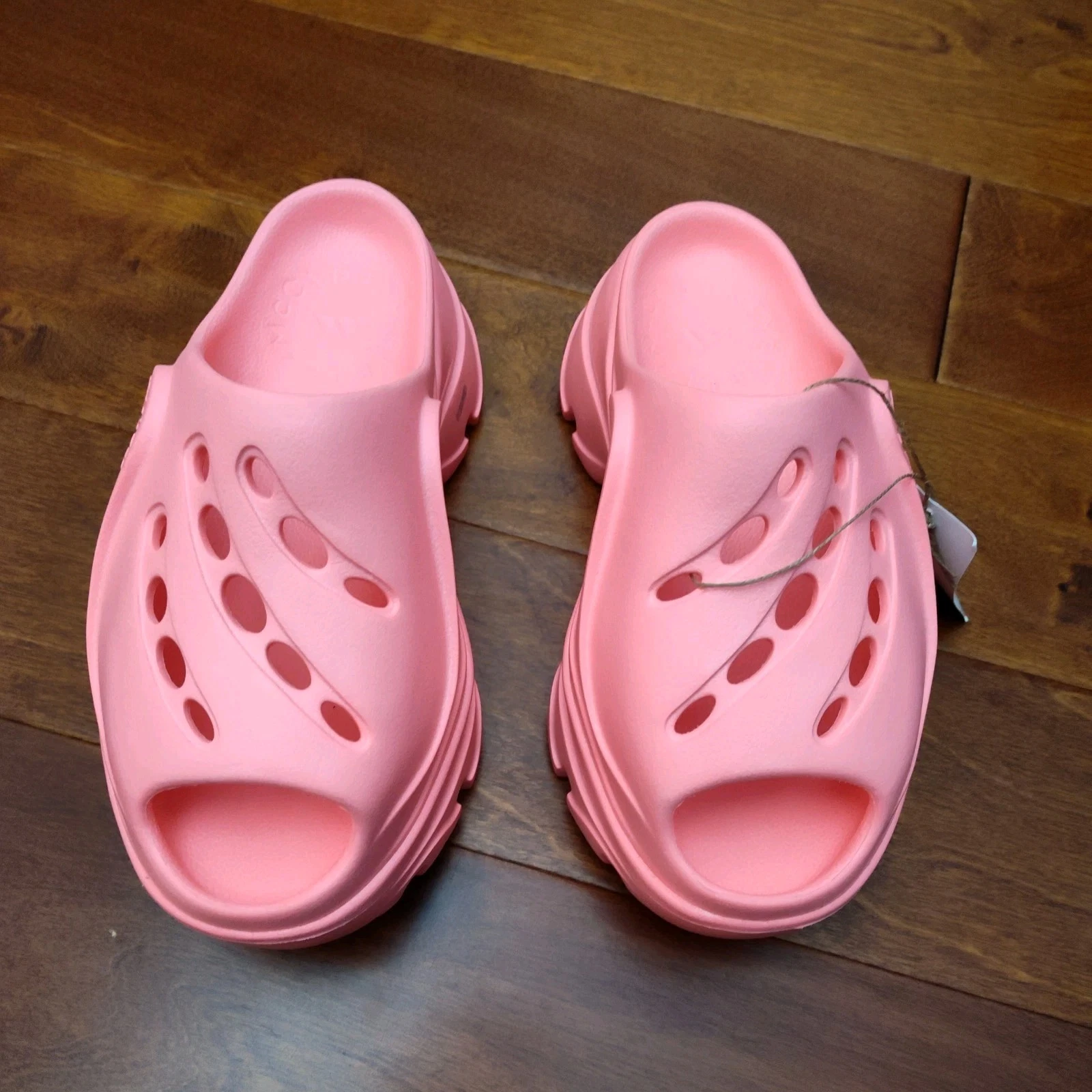 Zoccoli ADIDAS x STELLA McCARTNEY aSMC Mule rosa corallo fluo US donna taglia 5 NUOVI!!