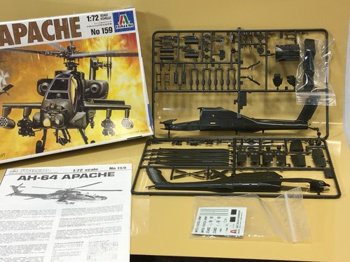 HUGHES AH-64A APACHE - ITALERI 1:72 SCALE MODEL KIT - OPEN BOX - Picture 6 of 9