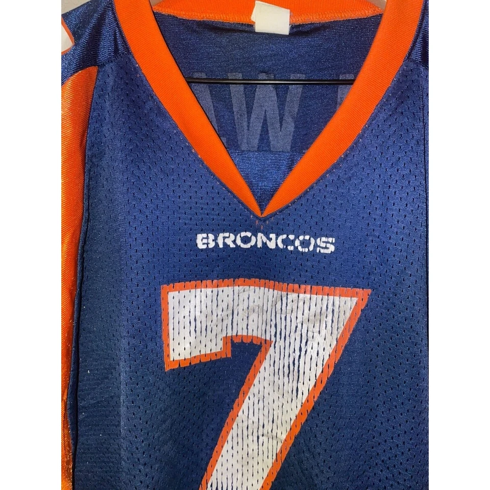 Camiseta de fútbol americano Reebok vintage de los Denver Broncos NFL John Elway #7 QB 90s de colección XL Foto 2 de 4