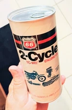 PHILLIPS 66 MOTOR OIL "2-Cycle" One Pint CAN....FULL!