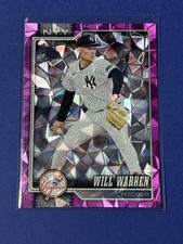 2026 Topps series 1 Will Warren #176 Diamanté pink foil New York Yankees