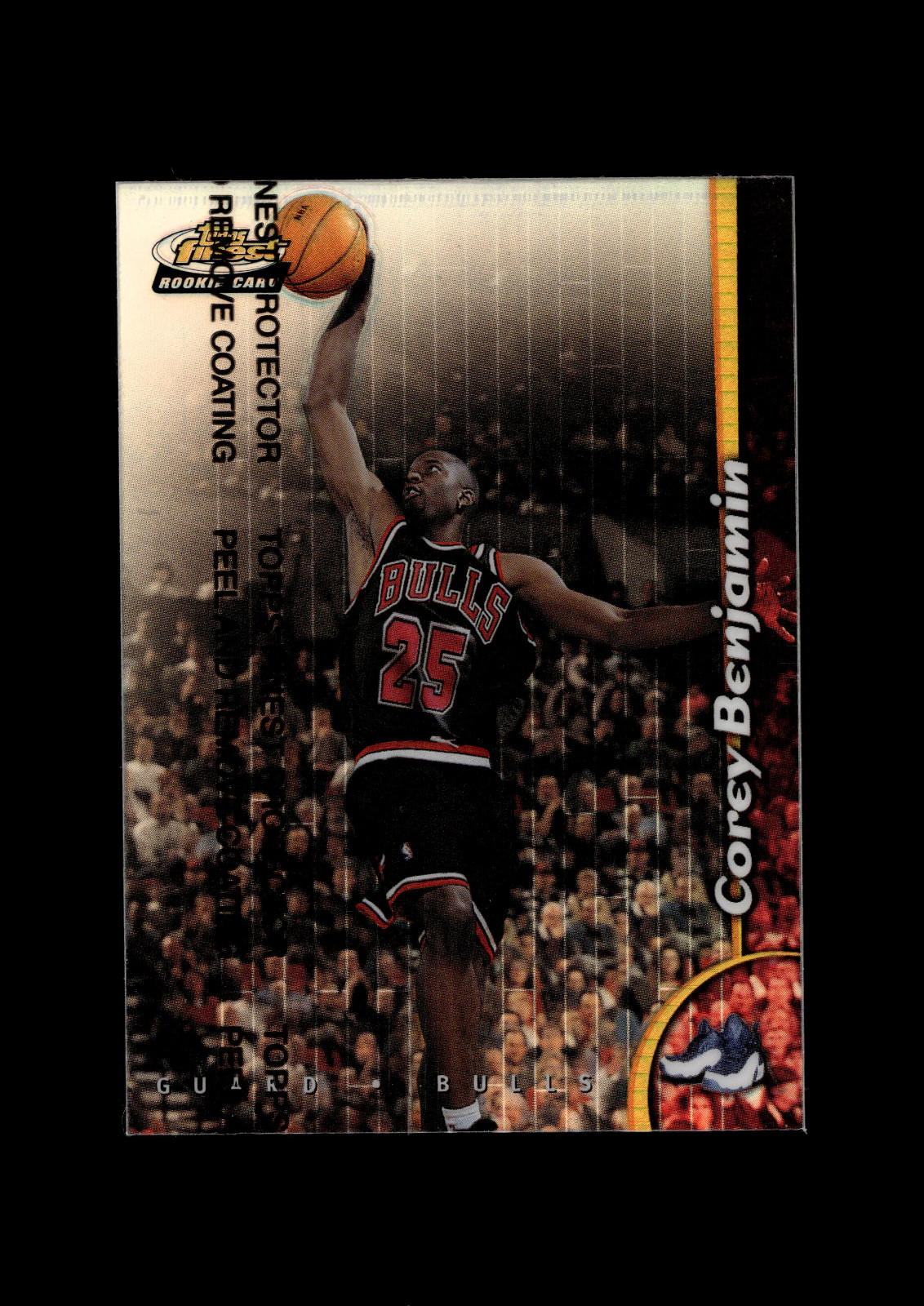 1998-99 Topps Finest Refractors #249 Corey Benjamin RC Chicago Bulls