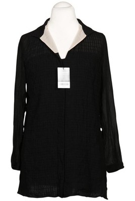 Akris Bluse Damen Oberteil Hemd Hemdbluse Gr. 42 Seide Schwarz #3omp0b6