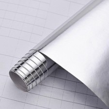 Chrome Silver Sign Making Vinyl - Sticky Back Plastic - Sheets or by Meter Wrap