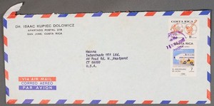 MayfairStamps Costa Rica 1988 San Jose to Westport CT Air Mail Cover aaz_57013