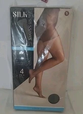 Silk Impressions Sheer 4-Pack Women's High Waisted Pantyhose