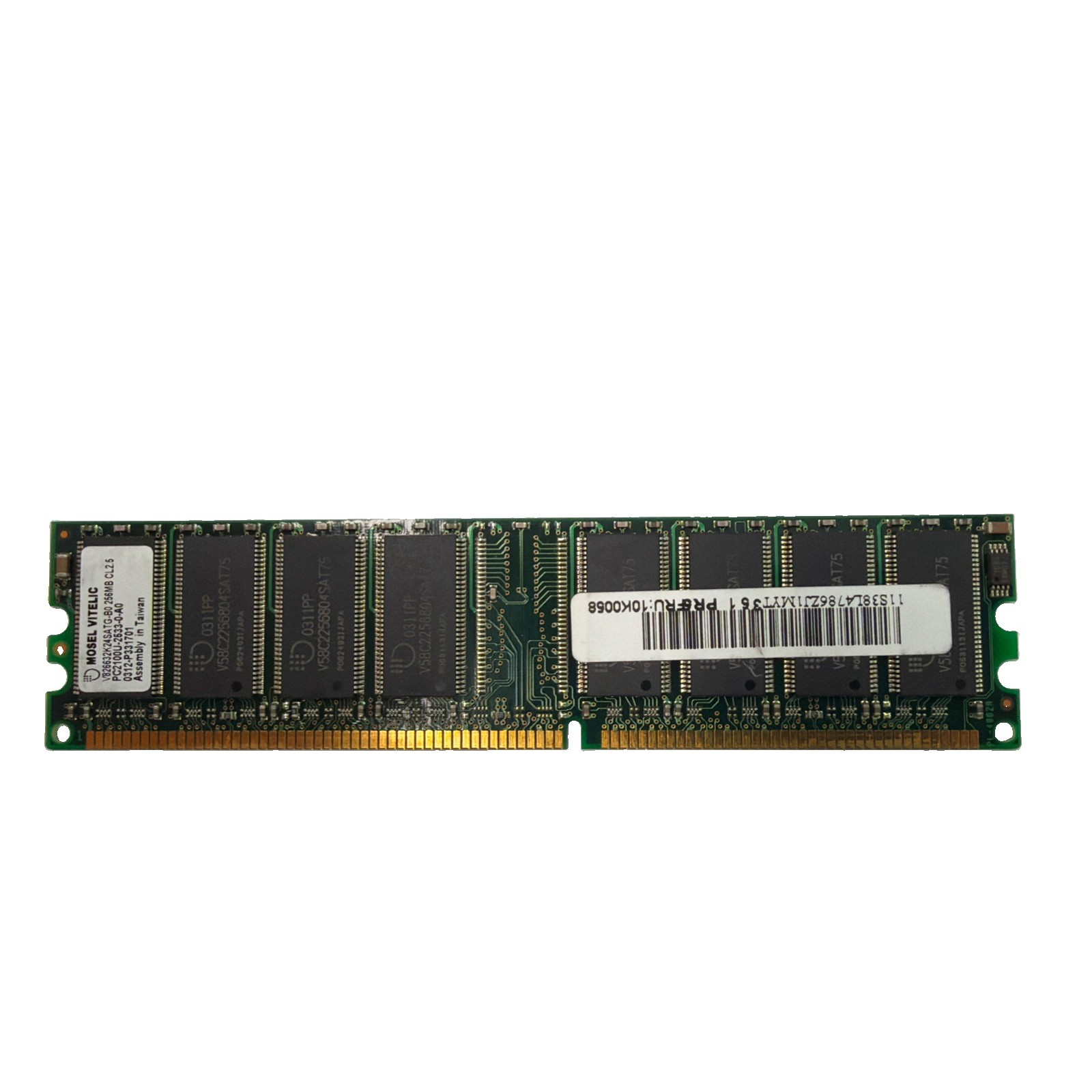256MB Mosel Vitelic DDR1-266 RAM PC2100U CL2.5 V826632K24SATG-B0