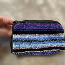 Pochette donna Missoni tessuto a righe quasi inutilizzata lusso design unico elegante
