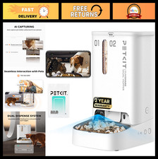 Automatic Pet Feeder with Camera, AI Motion Detection, 1080P HD Video, 2-Way Aud