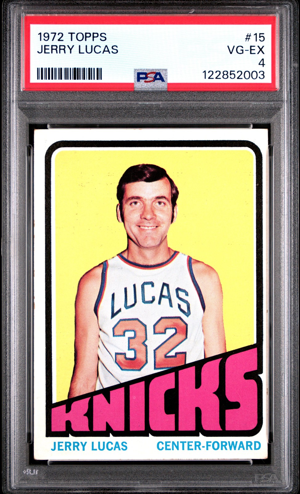 1972 Topps #15 Jerry Lucas PSA 4
