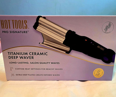 Hot Tools Pro Signature Deep Waver Titanium/Ceramic Auto Shut-Off
