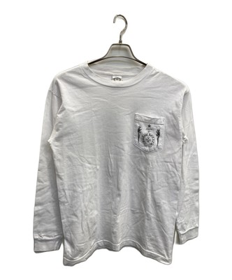 CHROME HEARTS Printed Cut And Sew Long Sleeve T-Shirt White Size M