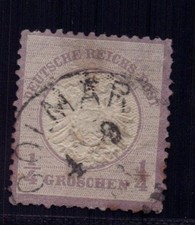Dt. Reich Michel-Nummer 16, gestempelt und geprüft