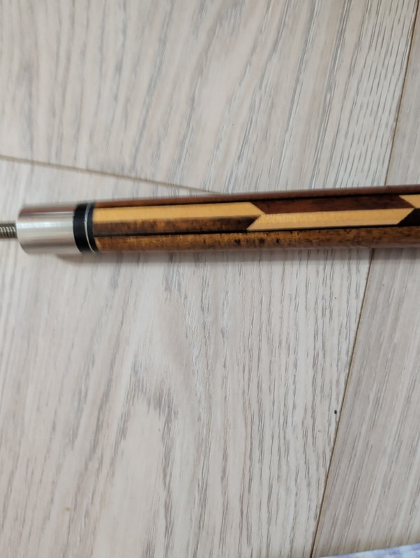  Mizerak Vintage Pool Cue with Soft Case Excellent Condition Wood Inlay