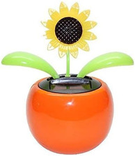 Solar Powered Dancing Flower Sunflower Office Desk  Car Decor