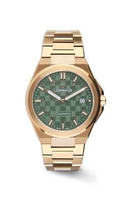 Lorenz Connery Gold Green 090015EE Watch Steel Men's Gold Swiss Made