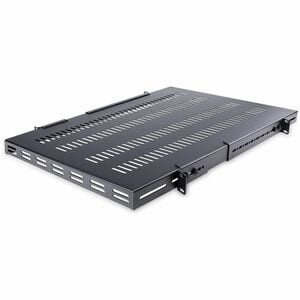 Startech 1 HE 4-Pfosten 19,5 bis 38 Zoll verstellbare Einbautiefe belüftet Rackmontage Regal