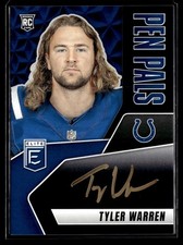 2025 Donruss Elite Pen Pals Variation Tyler Warren RC Auto Colts Rookie