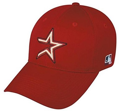 Houston Astros MLB OC Sports Throwback Hat Cap Red / Gold Star Men's Adjustable