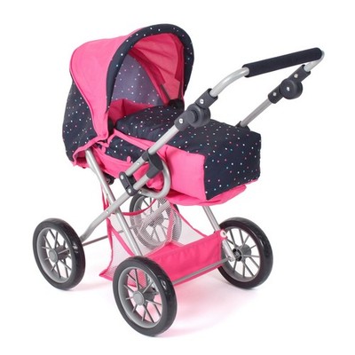 Bayer Chic 2000 Puppen Kombi-Puppenwagen LENI Konfetti pink TOP