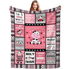 Cow Blanket Gifts for Girls Cows Gifts for Cow Lovers Soft Warm Cows Flannel ...