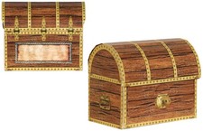 Pirate Treasure Chest Favor Boxes of Size 3½" x 4¼" for Halloween - Beistle