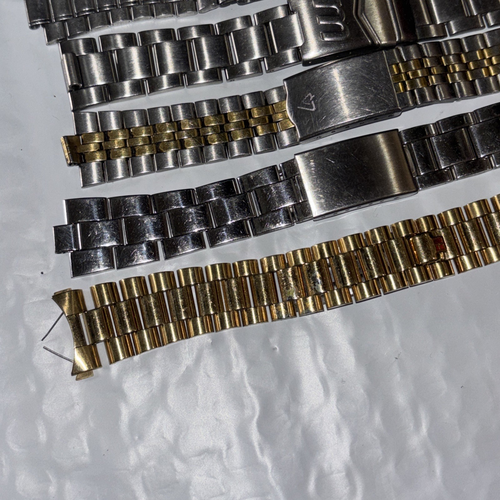 MISSING PARTS 7 VTG/Modern Watch Bracelet Lot Steel Kreisler Seiko JB Champion