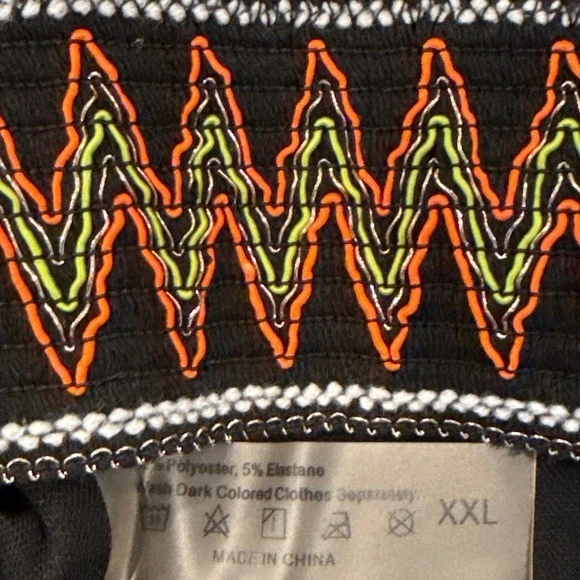 Conjunto de bikini negro cintura alta traje de baño de dos piezas acanalado cobertura completa plus XXL Foto 4 de 4