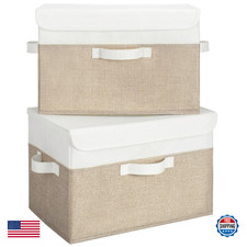 GRANNY SAYS Storage Bins with Lids, Decorative Boxes for Clothes, Toys, Books