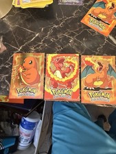1999 Topps Pokémon Cards Charmander Charmeleon Charizard  Evolution Set All Holo