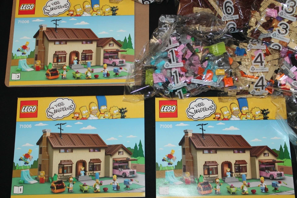LEGO The SIMPSONS HOUSE # 71006 Homer MARGE Bart LISA Car 2523 pc sealed NO BOX - Image 3 of 4