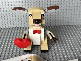 Lego Holiday 40201 Valentine&rsquo;s Cupid Dog Red Heart Bow & Arrow Seasonal