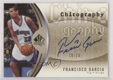 2006-07 SP Authentic Chirography Gold /25 Francisco Garcia #CH-FG Auto