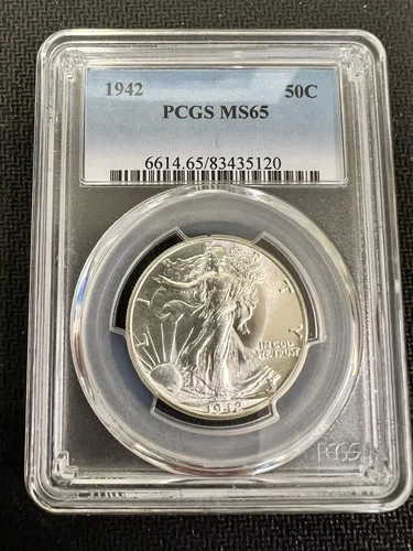 1942 Walking Liberty Half Dollar PCGS MS65