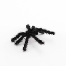 20 Pcs Plush Hair Spider Props Tricky Toy Plastic Artificial Insect Props Party