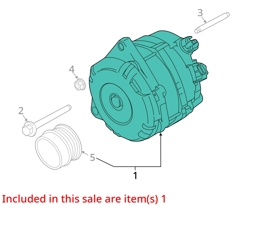 Alternator Heated With Cooled Seats Fits 15-20 EDGE 1136330 — 第 3/4 张图片