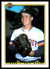 Eric Stone 1990 Bowman #348 Detroit Tigers MLB READ FREE SHIPPING AutographDen