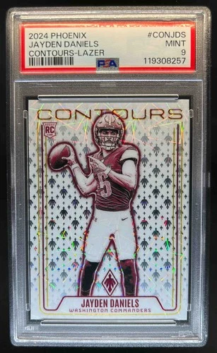 2024 Phoenix Jayden Daniels Contours RC Lazer #CON-JDS Commanders PSA 9