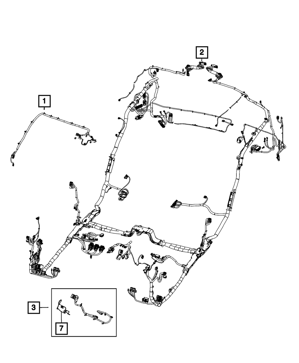 Genuine Mopar Body Wiring 68616296AC