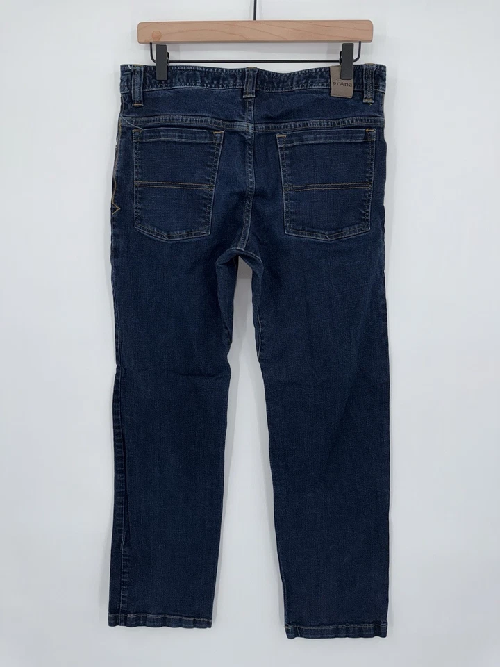 Prana Jeans Mens 32x32 Blue Bridger Pants Straight Fit 5-Pocket Outdoors Hiking - Image 2 of 4