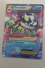 Pokémon TCG Primal Kyogre EX MP Condition Card XY Primal Clash, Card 55/160