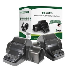 Filpestco 2pk Professional Grade XL Tunnel Rat Snap Traps Mouse Trap Reusable