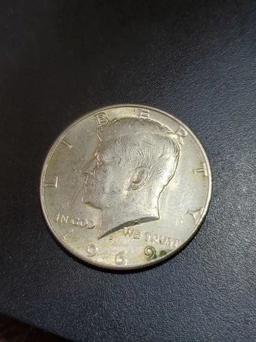 1969-D Kennedy Half Dollar 40% SILVER! Au