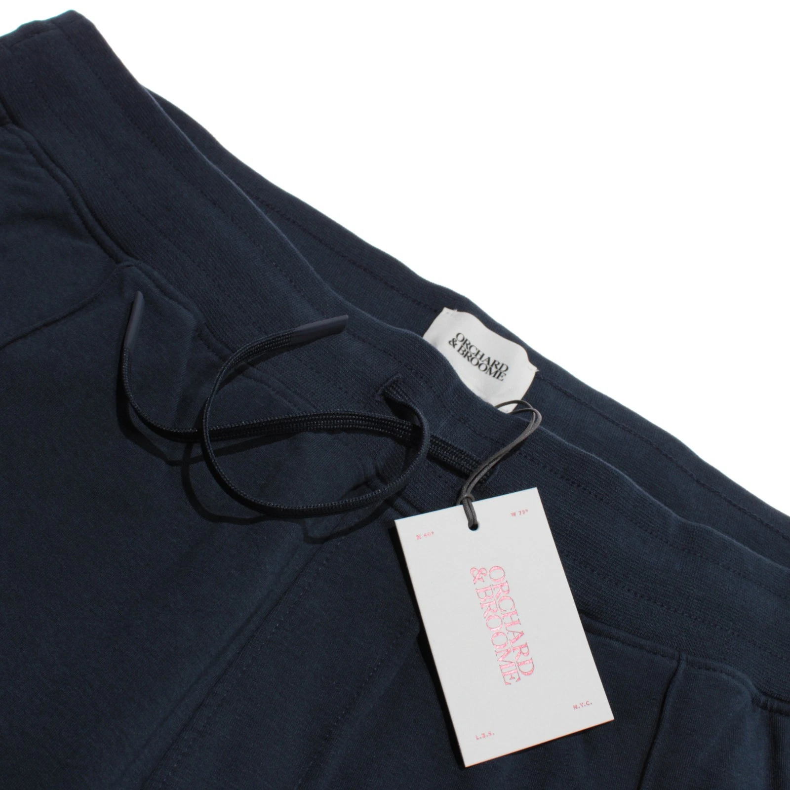 Orchard & Broome NWT Joggers / Sweatpants Sz XXL Franklin Navy Blue Cotton Blend