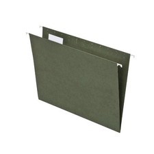 Island Brand Hanging File Folders, 25 Pack, Green, Letter Size 8.5" x 11" , ...