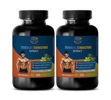 libido booster TRIBULUS TERRESTRIS 1000MG muscle building 2 Bottles 200 Capsules