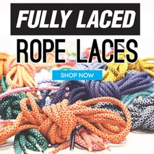 FULLY LACED ROPE LACES-ADIDAS NMD RUNNER ULTRA BOOST YEEZY SHOELACES ROPELACES
