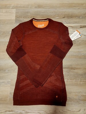 Smartwool Intraknit Merino Wool Baselayer 200 in Black Cherry Size Small