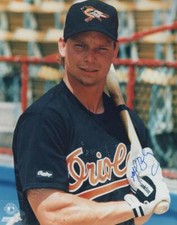 MIKE BRUMLEY BALTIMORE ORIOLES SIGNED AUTOGRAPHED 8X10 PHOTO W/ COA 