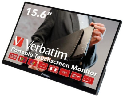 Verbatim 49592 PMT 15 Monitor Touchscreen IPS FullHD HDR Metal